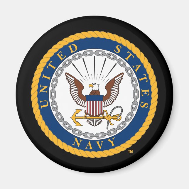 USA:s flotta | Emblem i flottan Magnet (Framsidan)