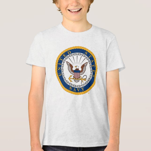 USA:s flotta | Emblem i flottan T Shirt (Framsida)