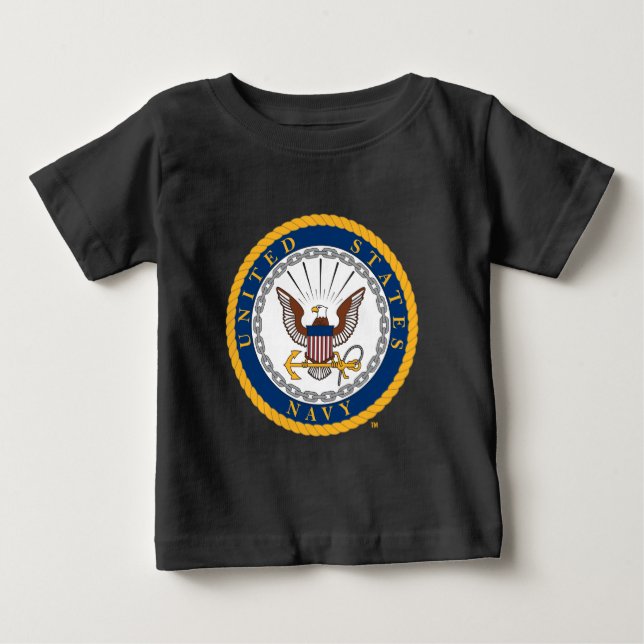 USA:s flotta | Emblem i flottan T Shirt (Framsida)