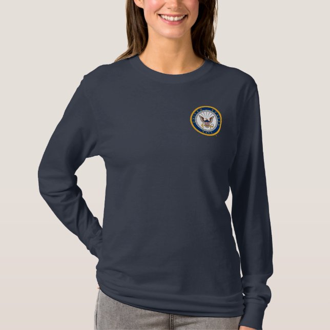 USA:s flotta | Emblem i flottan Tee Shirt (Framsida)