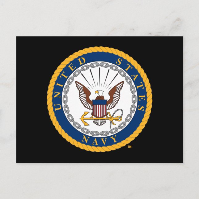USA:s flotta | Emblem i flottan Vykort (Framsida)