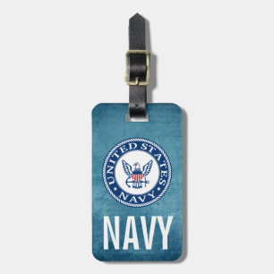 USA:s flotta Tunga Alt Emblem Bagagebricka