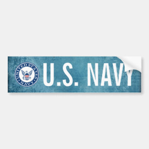 USA:s flotta Tunga Alt Emblem Bildekal
