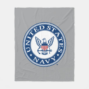 USA:s flotta Tunga Alt Emblem Fleecefilt