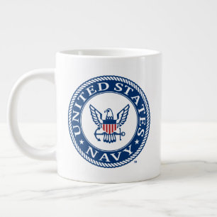 USA:s flotta Tunga Alt Emblem Jumbo Mugg
