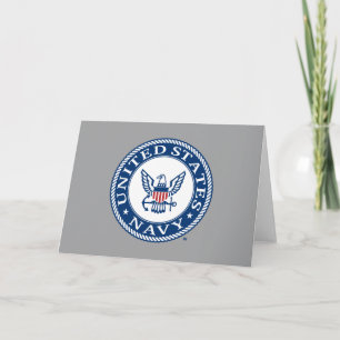 USA:s flotta   Tunga Alt Emblem Kort