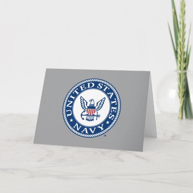 USA:s flotta | Tunga Alt Emblem Kort (Framsida)