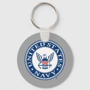 USA:s flotta Tunga Alt Emblem Nyckelring