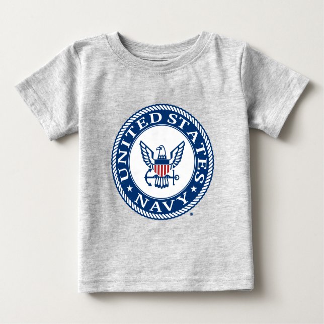 USA:s flotta | Tunga Alt Emblem T Shirt (Framsida)