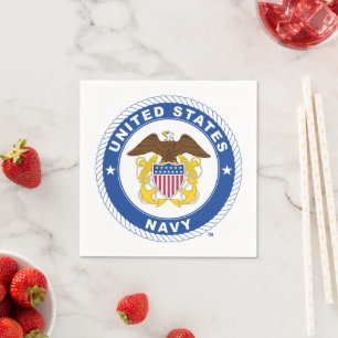USA:s flotta Vapensköld för ombud Pappersservett