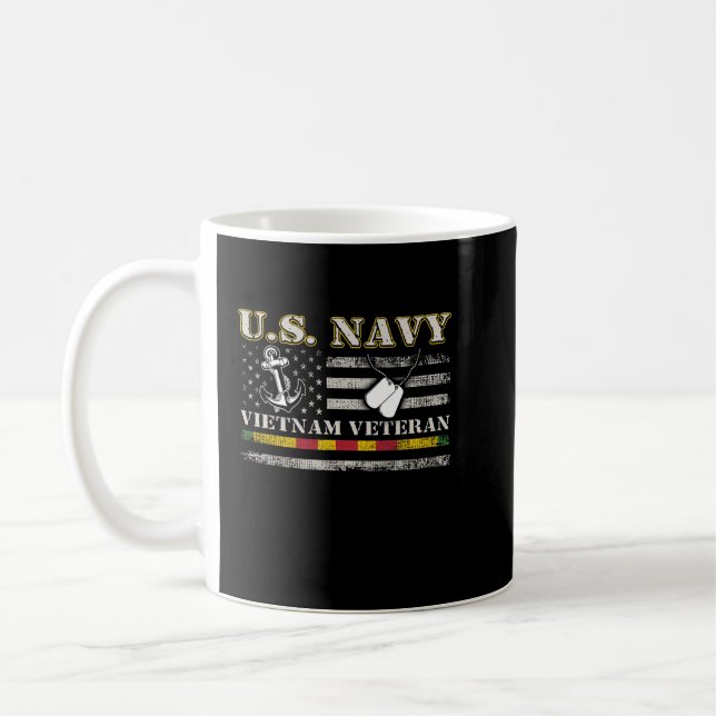 USA:s flotta Vietnam Veteran Kaffemugg (Vänster)