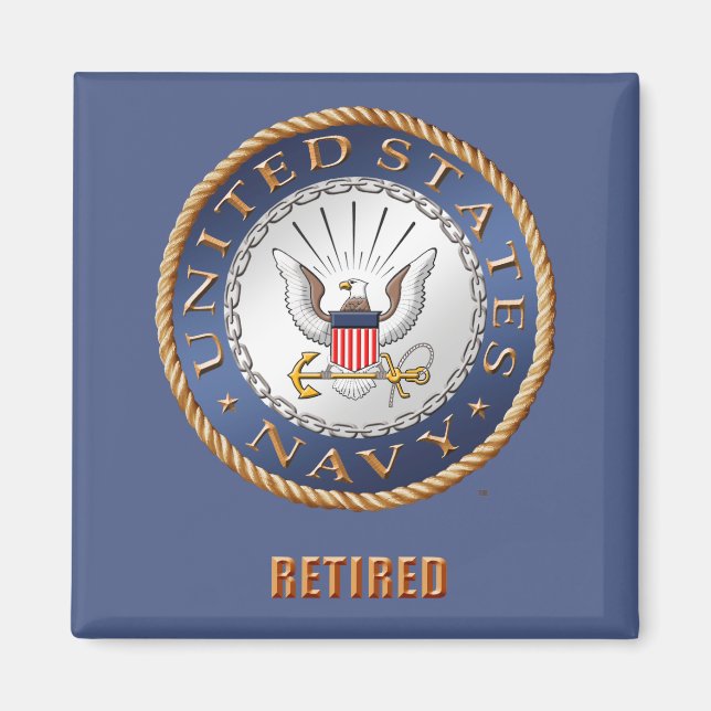 USA:s flottör, pensionerad Magnet (Framsidan)