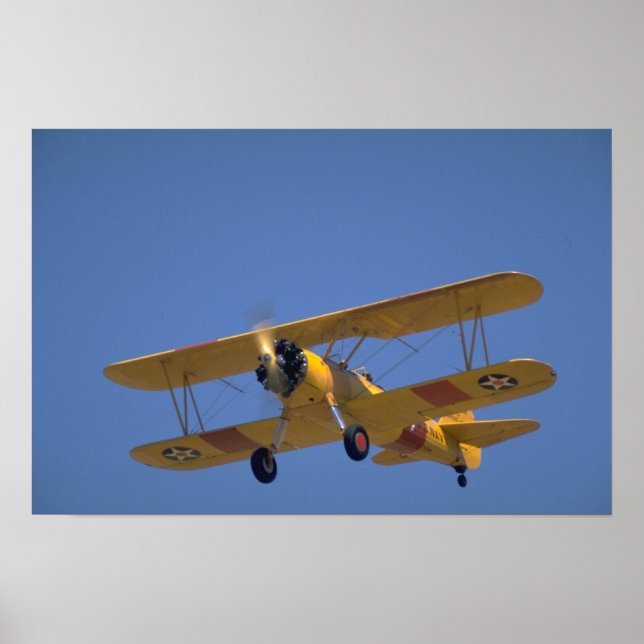 USA:s flottversion, Stearman N3N3 Poster (Framsidan)