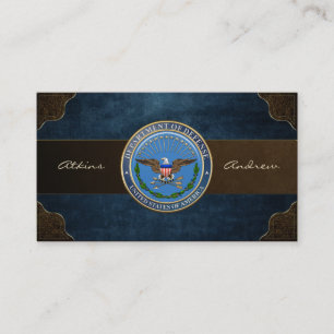 USA:s försvarsdepartement Emblem [3D] Visitkort