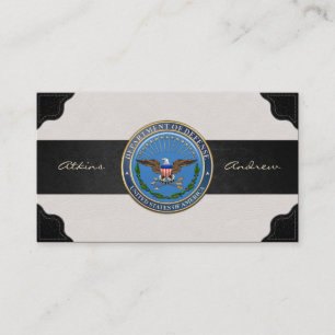 USA:s försvarsdepartement Emblem [3D] Visitkort