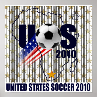 USA:s fotboll Afrika stars och stripes Poster