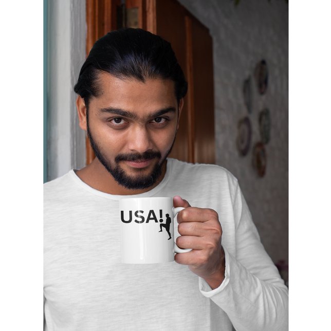USA:s fotbollsspelare Kaffemugg (Skapare uppladdad)
