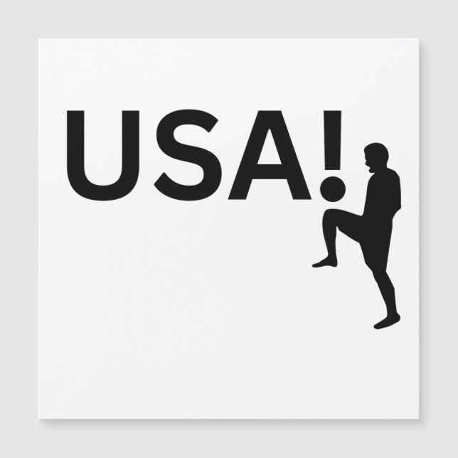 USA:s fotbollsspelare Magnetisk Inbjudningskort (Framsida)