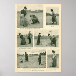 USA:s främsta kvinnoGolfturnent - skriv ut Poster