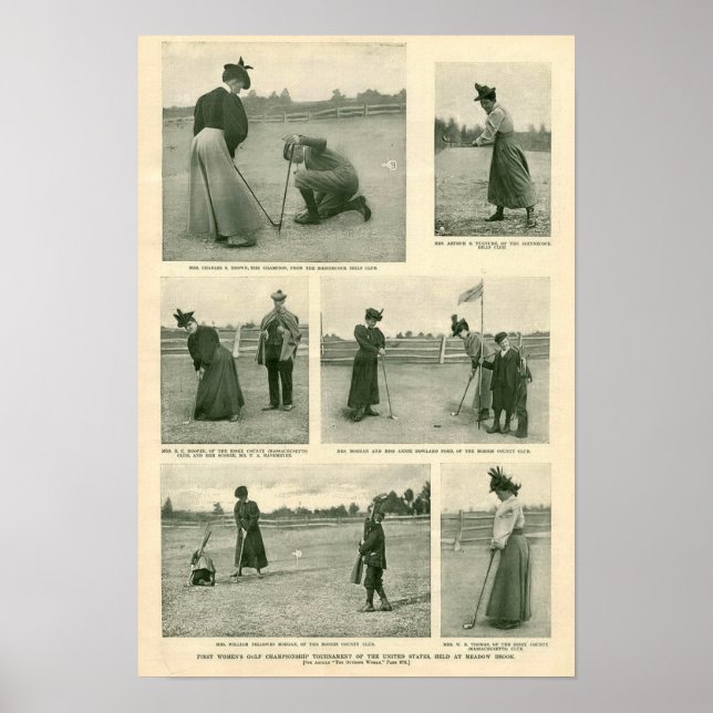USA:s främsta kvinnoGolfturnent - skriv ut Poster (Framsidan)