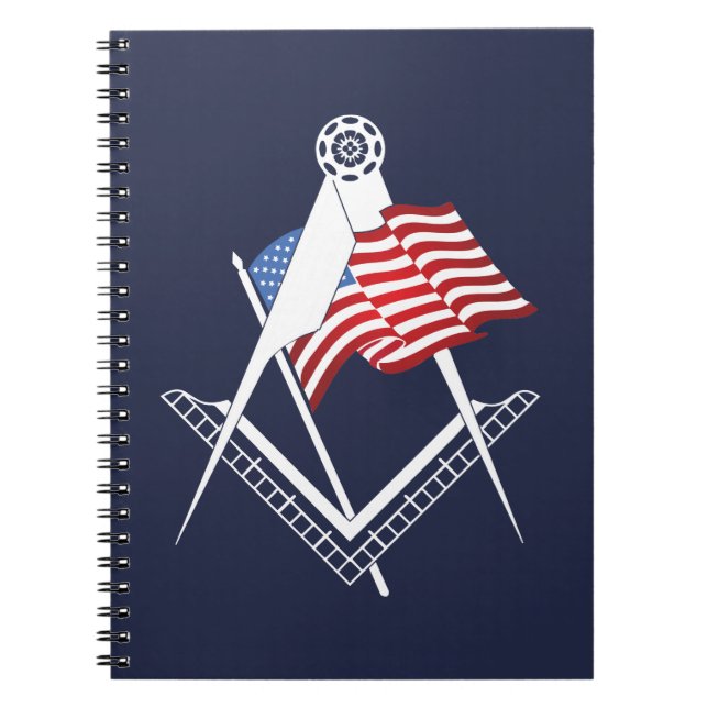 USA:s freemasonry-symbol Anteckningsbok (Framsidan)