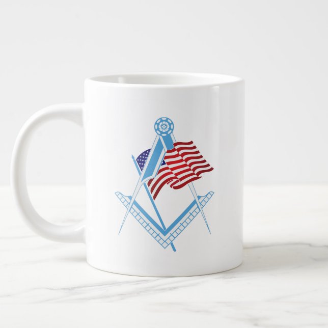 USA:s freemasonry-symbol Jumbo Mugg (Vänster)