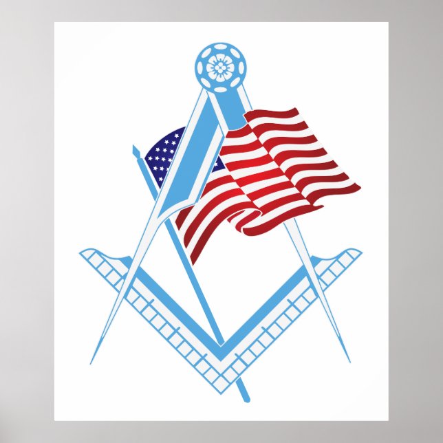 USA:s freemasonry-symbol Poster (Framsidan)