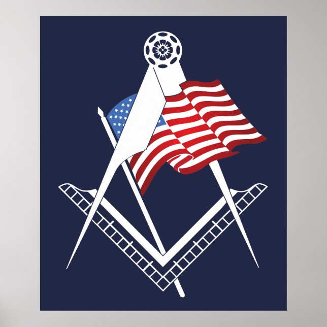 USA:s freemasonry-symbol Poster (Framsidan)