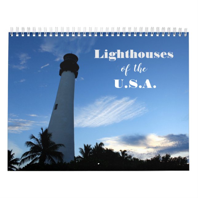 USA:s fyr i fotokalender Kalender (Omslag)