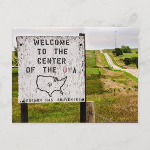 USA:s geografiska centrum - Libanon, Kansas Vykort