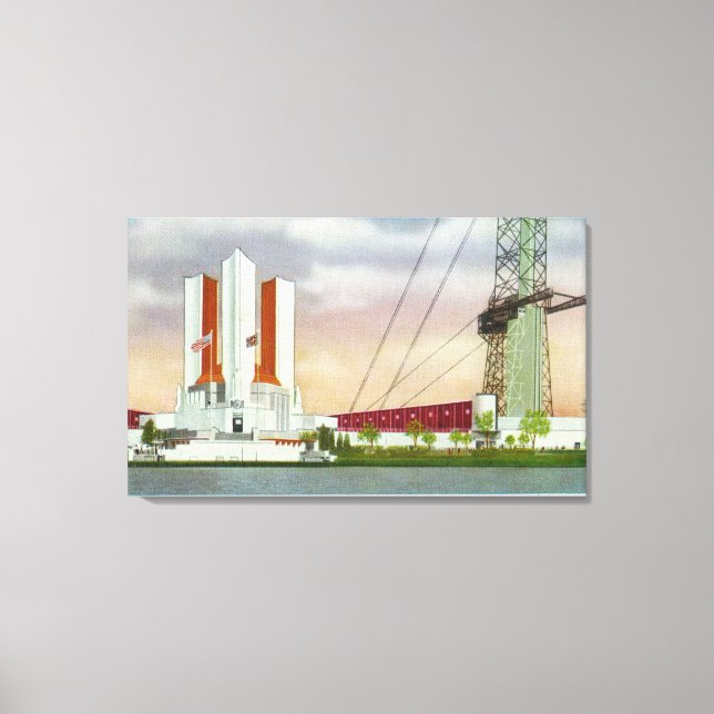 USA:s Govt Bldg:s yttre vy Canvastryck (Framsida)