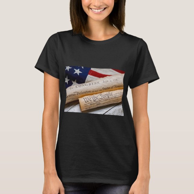 USA:s grunddokument T Shirt (Framsida)