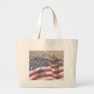 USA: s Heros Proud är en amerikansk vintage! Jumbo Tygkasse