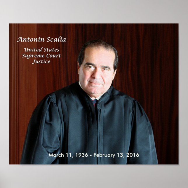 USA:s högsta domstol Antonin Scalia Poster (Framsidan)