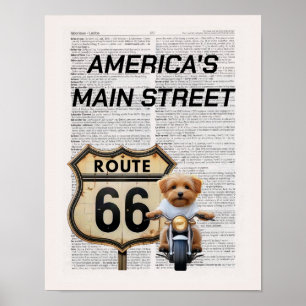 USA:s huvudgata 66 Poster