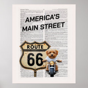 USA:s huvudgata 66 Poster