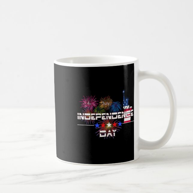 USA:s Independence day 4:e juli-brandarbetsstatus  Kaffemugg (Höger)