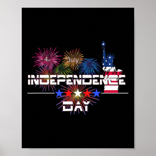 USA:s Independence day 4:e juli-brandarbetsstatus  Poster (Framsidan)