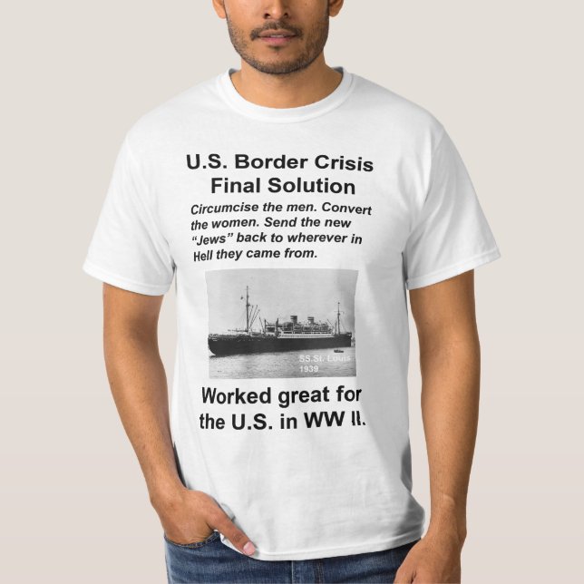 USA:s invandringssvarta T Shirt (Framsida)