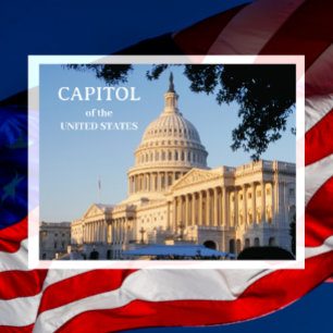 USA:s Kapitolium, Soluppgång Celebrerar 250 Vykort