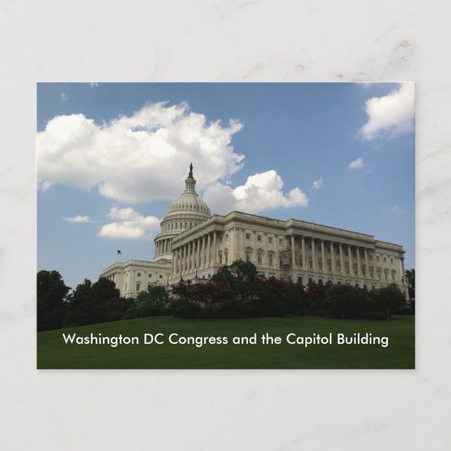 USA:s kongress och Kapitolium Vykort (Framsida)