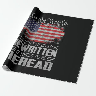 USA:s konstitution för Flagga måste läsas om Presentpapper