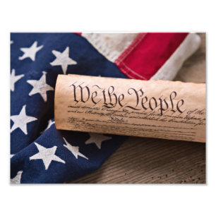USA:s konstitution Fototryck