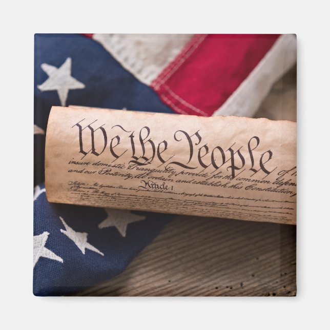 USA:s konstitution Magnet (Framsidan)