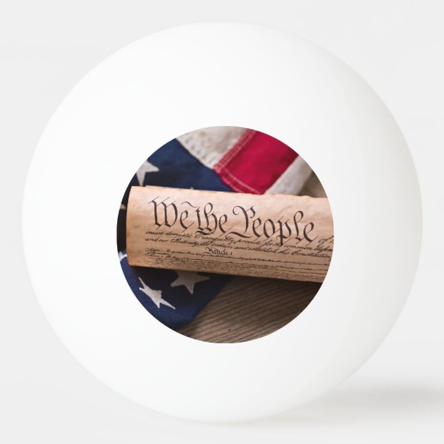 USA:s konstitution Pingisboll (Framsidan)