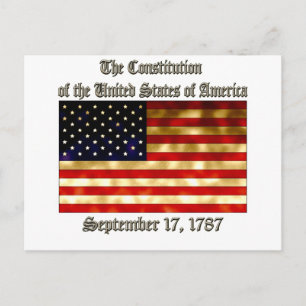 USA:s konstitution Vykort