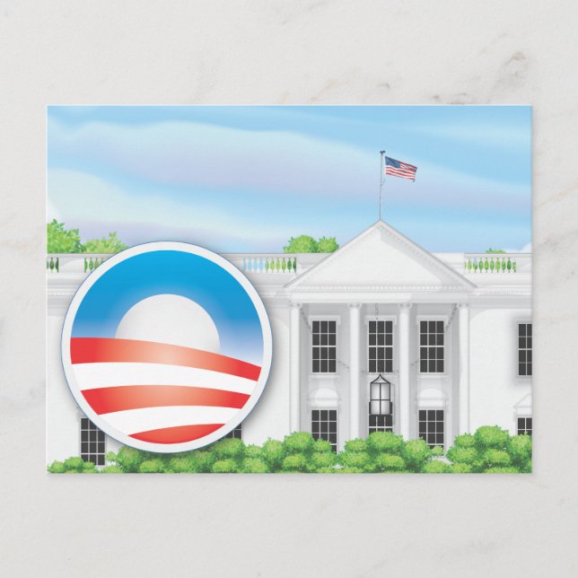 USA:s Logotyp för val 2012 Vykort (Framsida)
