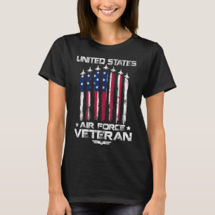 USA:s Luft Force US Veterans 4:e juli T shirt Amer