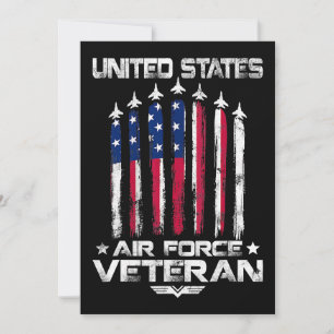 USA:s Luft Force US Veterans 4:e juli T shirt Amer Inbjudningar