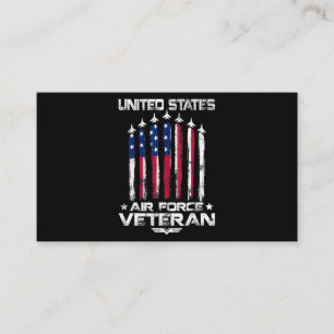USA:s Luft Force US Veterans 4:e juli T shirt Amer Visitkort